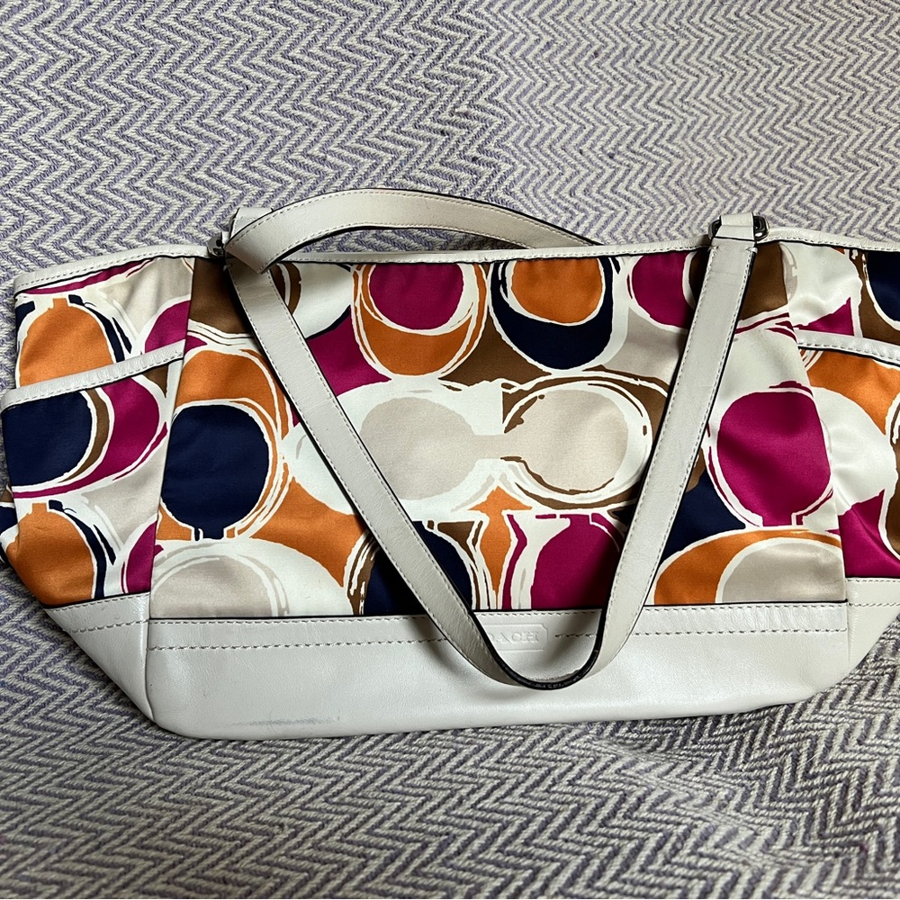 Coach Colorful Circles Tote Bag